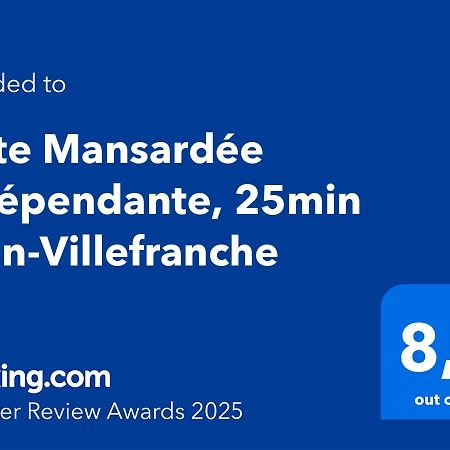 Suite Mansardee Independante, 25Min Lyon-Villefranche Chazay-d'Azergues Dış mekan fotoğraf